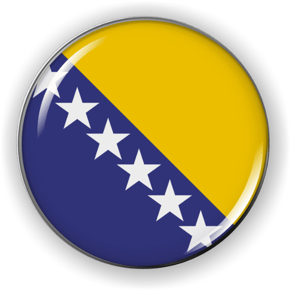 Bosnia and Herzegovina - Flag - Country Emblem